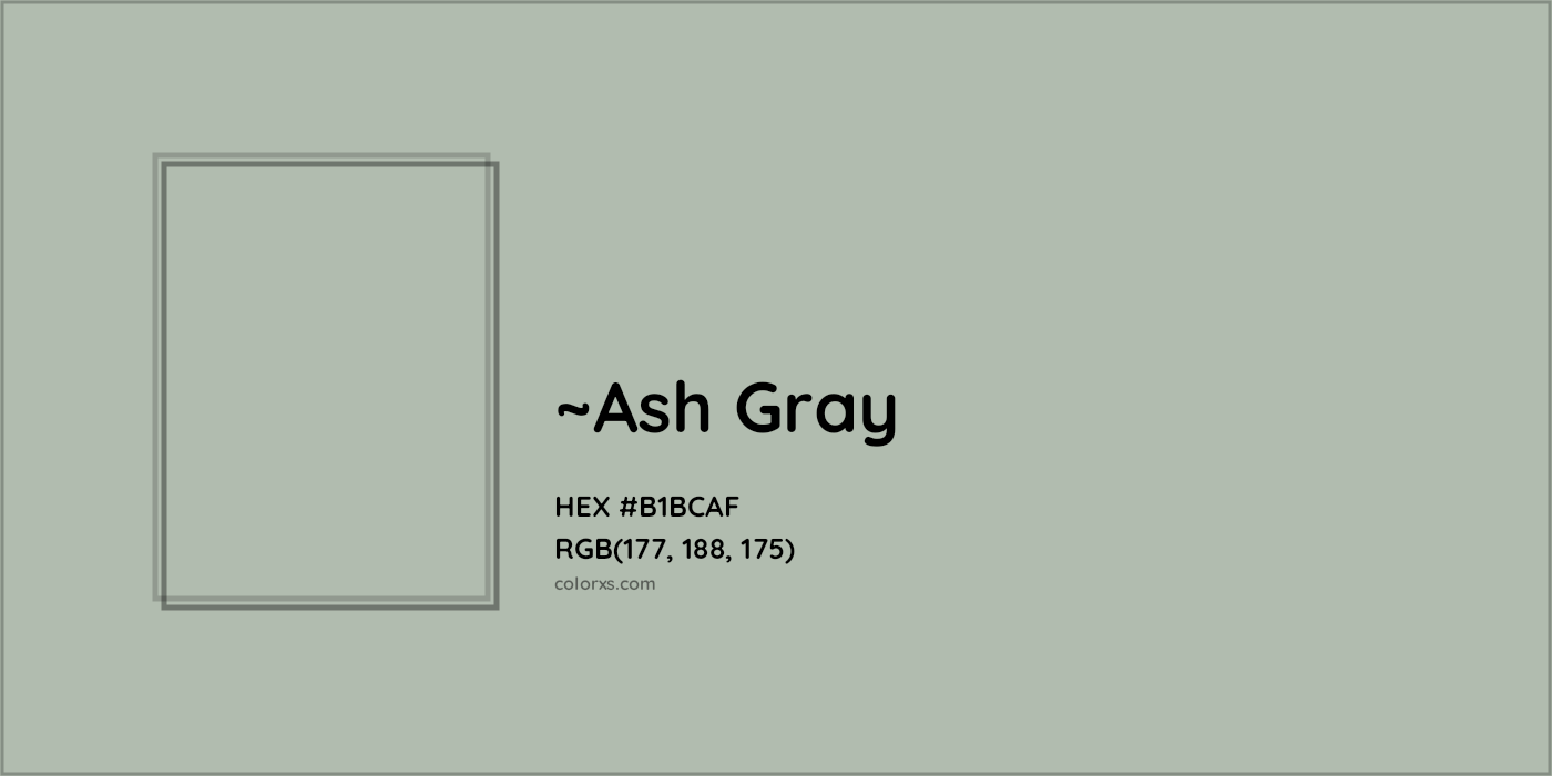 HEX #B1BCAF Color Name, Color Code, Palettes, Similar Paints, Images