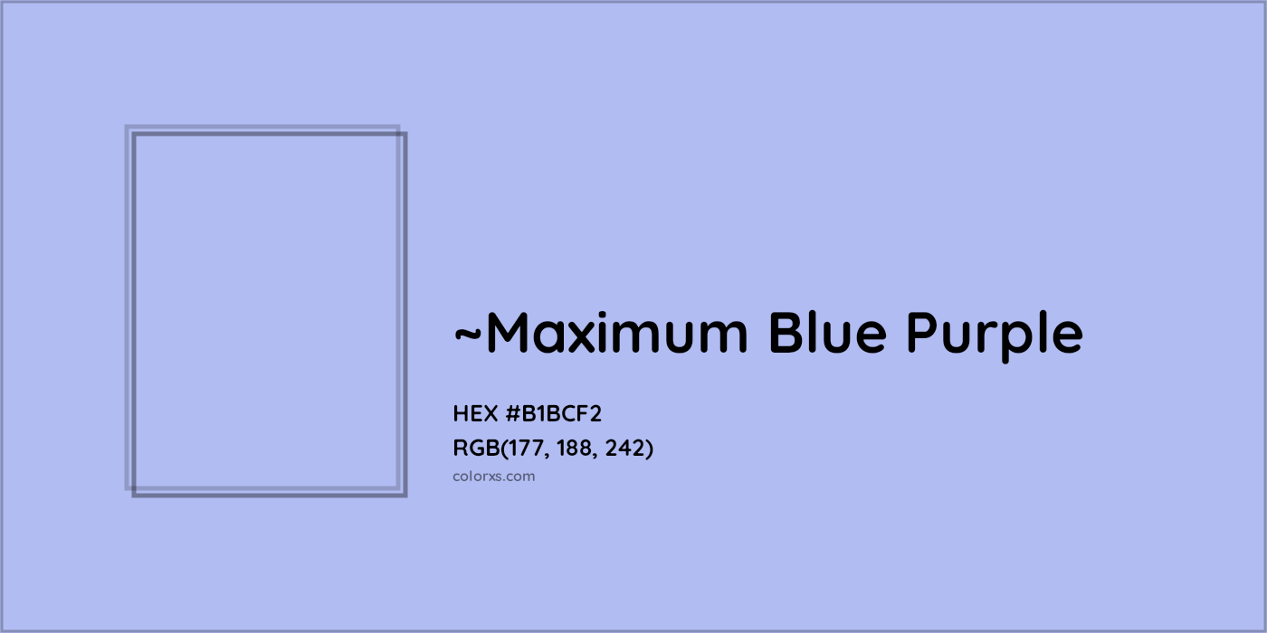 HEX #B1BCF2 Color Name, Color Code, Palettes, Similar Paints, Images