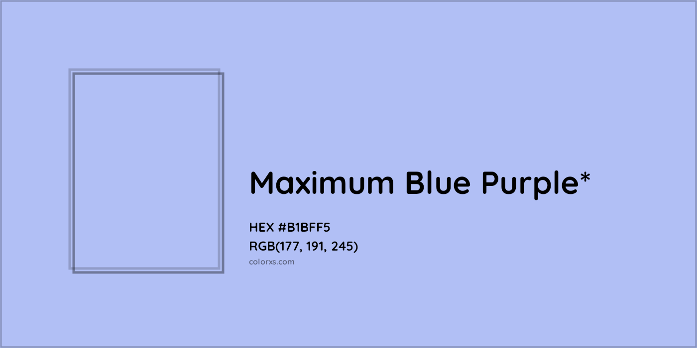HEX #B1BFF5 Color Name, Color Code, Palettes, Similar Paints, Images