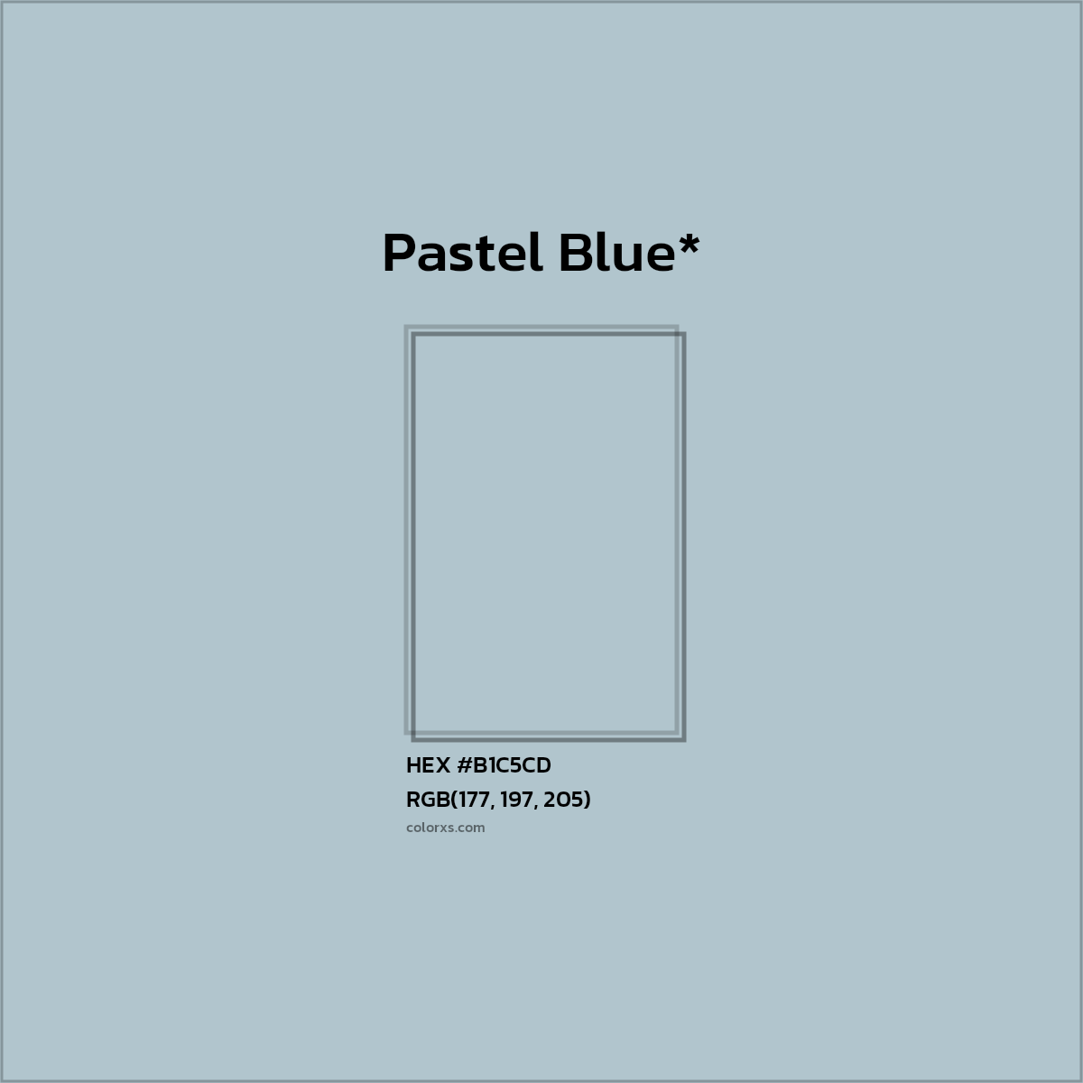 HEX #B1C5CD Color Name, Color Code, Palettes, Similar Paints, Images
