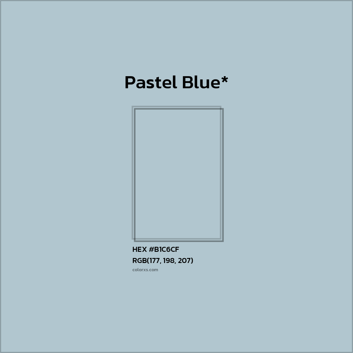 HEX #B1C6CF Color Name, Color Code, Palettes, Similar Paints, Images
