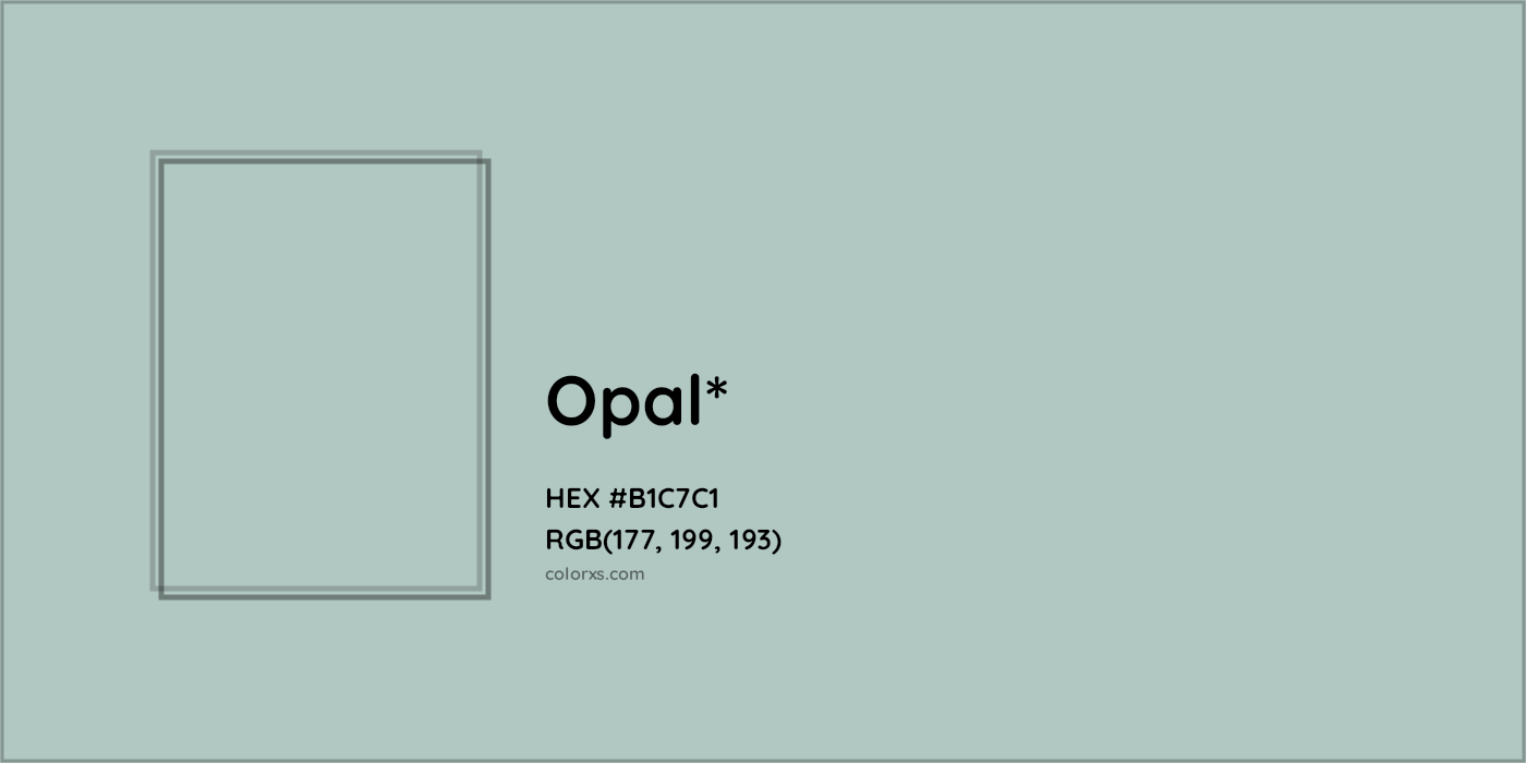HEX #B1C7C1 Color Name, Color Code, Palettes, Similar Paints, Images