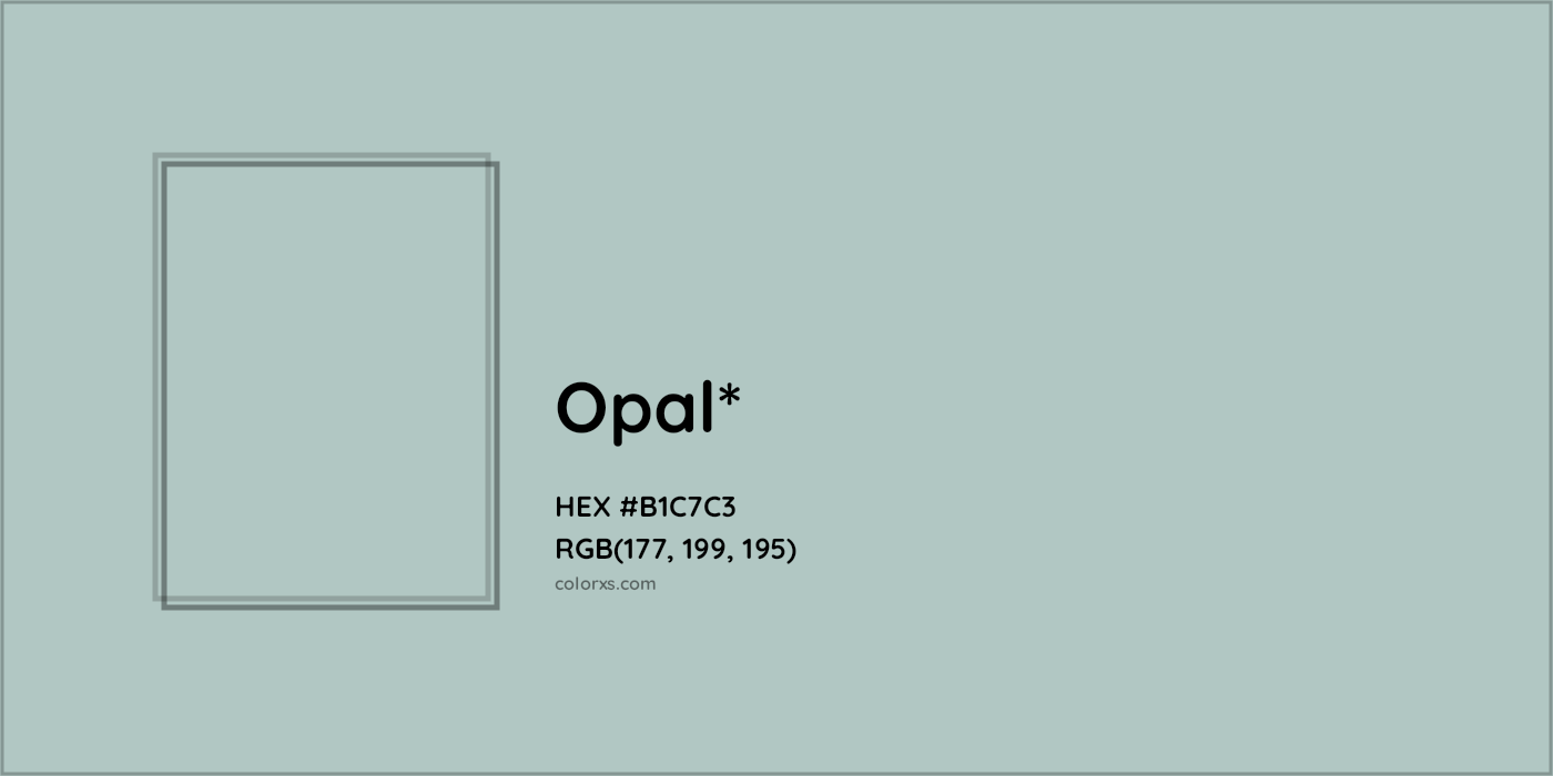 HEX #B1C7C3 Color Name, Color Code, Palettes, Similar Paints, Images