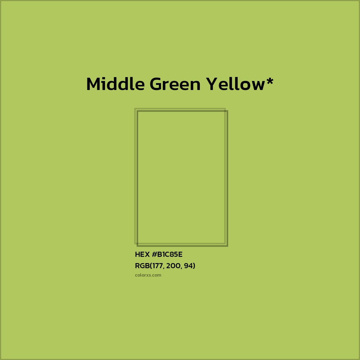 HEX #B1C85E Color Name, Color Code, Palettes, Similar Paints, Images