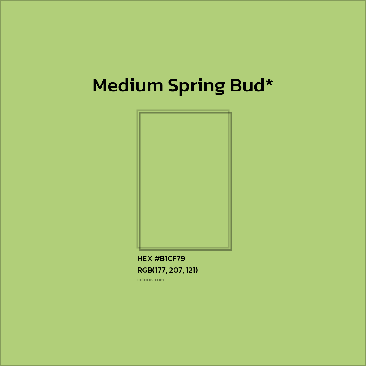HEX #B1CF79 Color Name, Color Code, Palettes, Similar Paints, Images