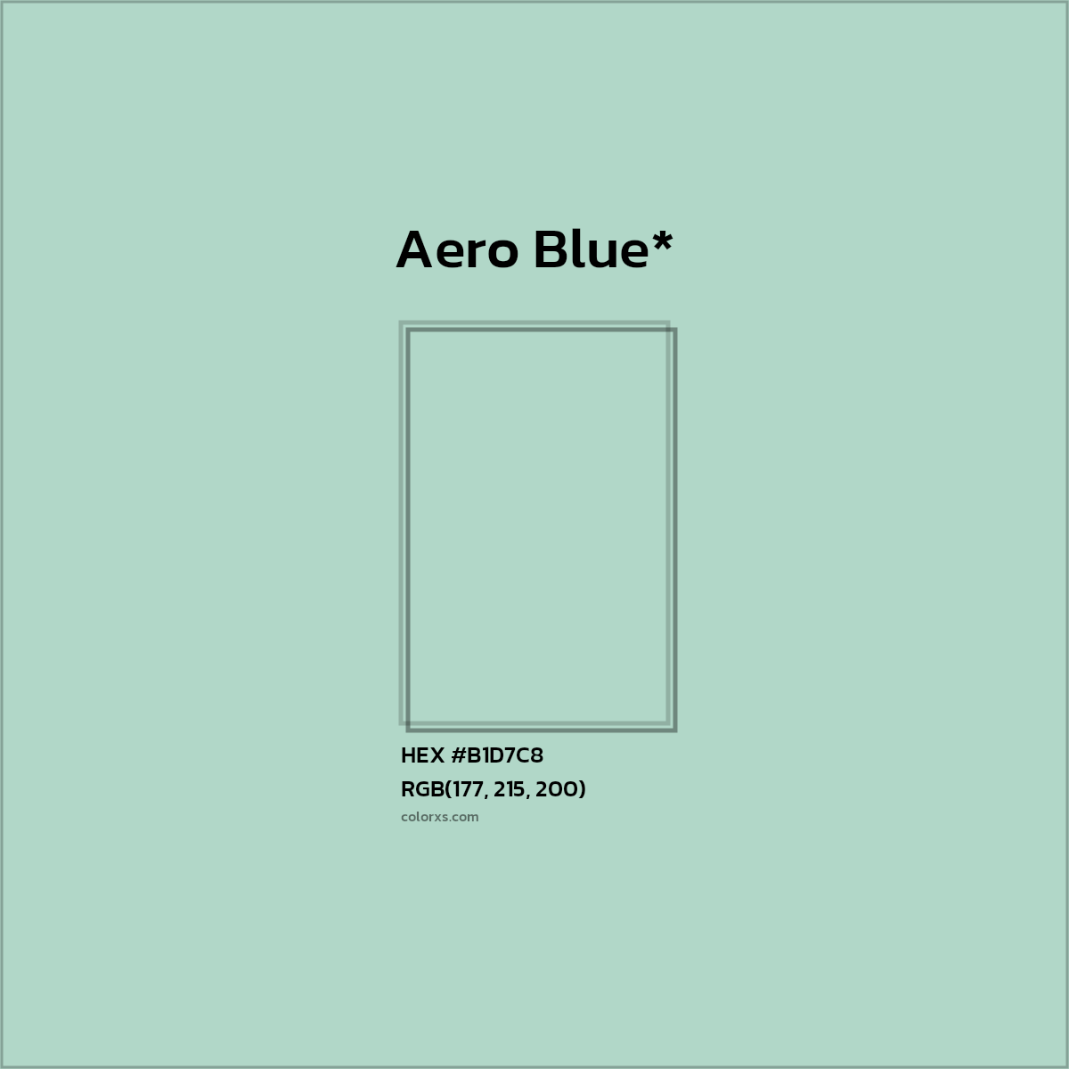 HEX #B1D7C8 Color Name, Color Code, Palettes, Similar Paints, Images
