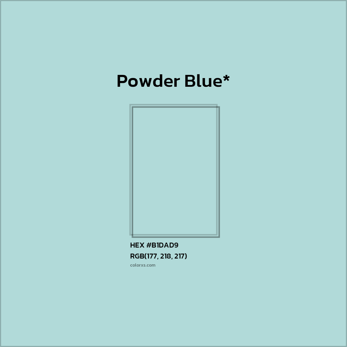 HEX #B1DAD9 Color Name, Color Code, Palettes, Similar Paints, Images
