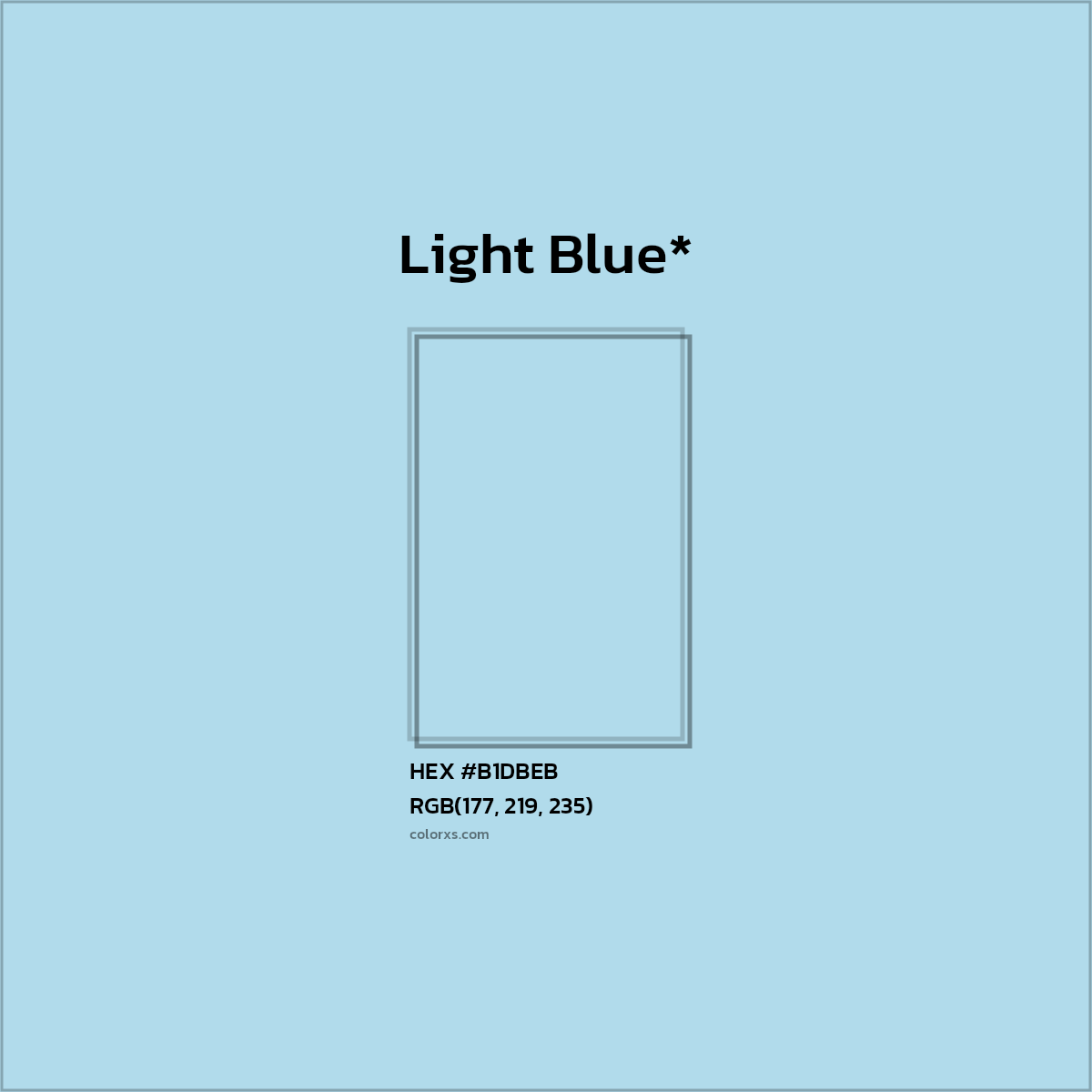 HEX #B1DBEB Color Name, Color Code, Palettes, Similar Paints, Images