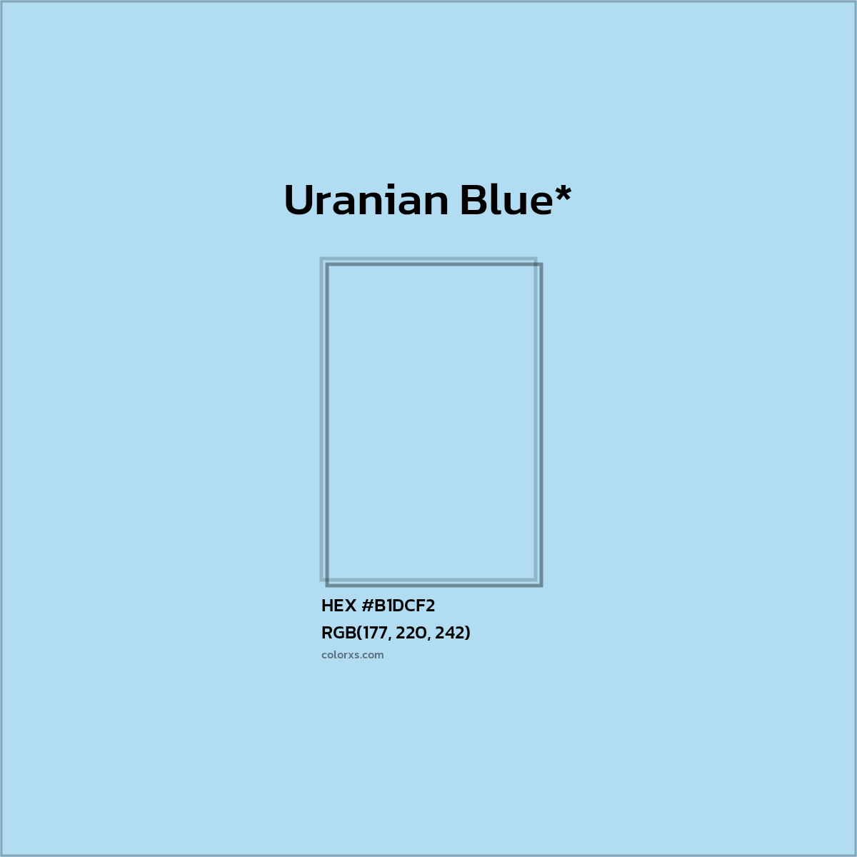 HEX #B1DCF2 Color Name, Color Code, Palettes, Similar Paints, Images