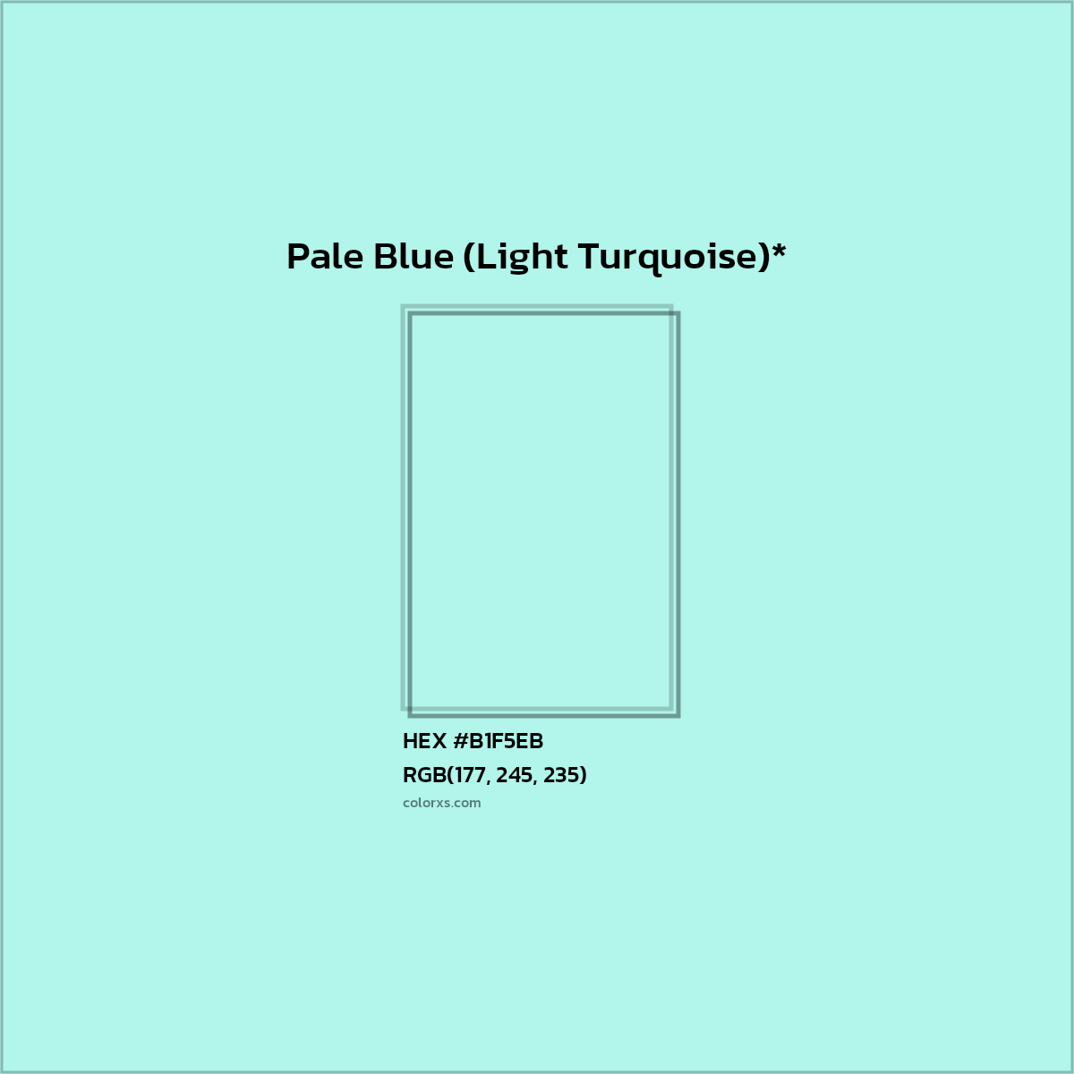 HEX #B1F5EB Color Name, Color Code, Palettes, Similar Paints, Images