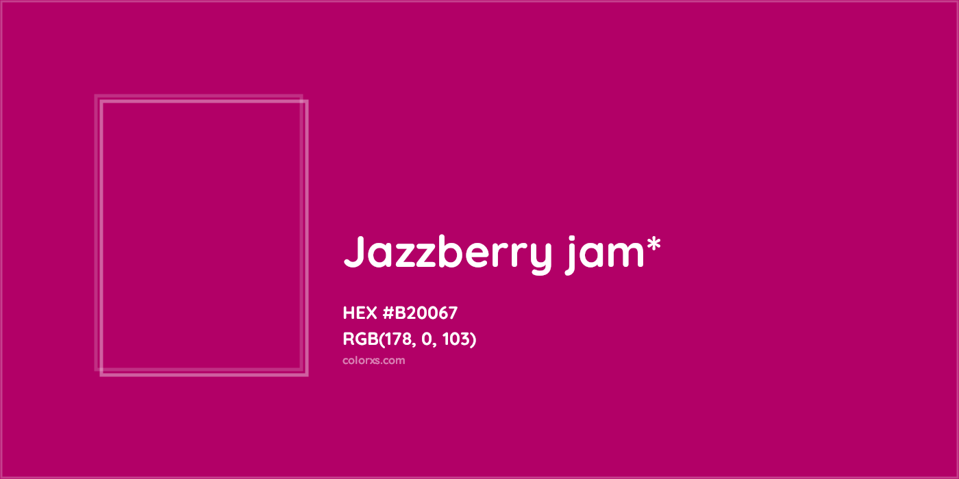 HEX #B20067 Color Name, Color Code, Palettes, Similar Paints, Images