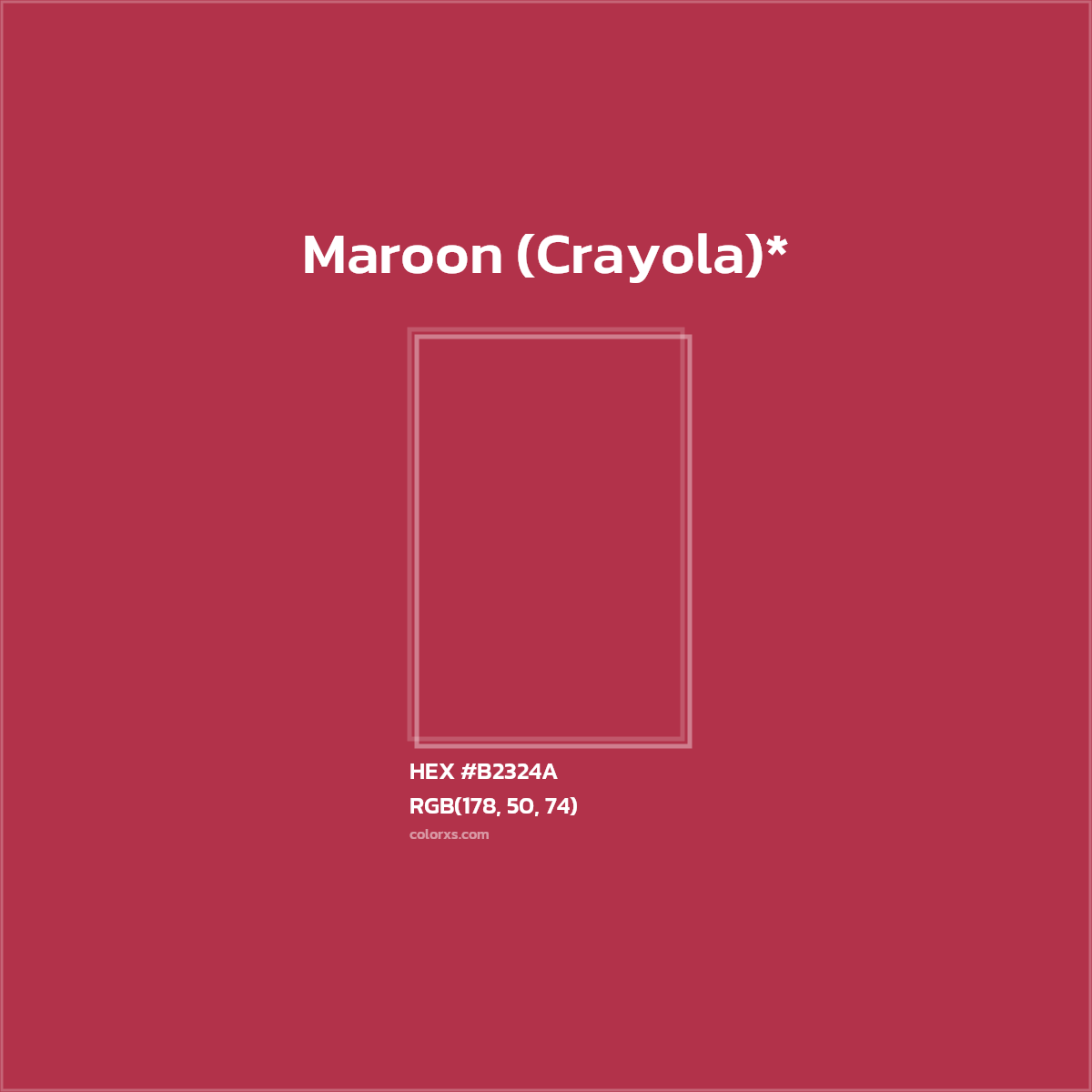 HEX #B2324A Color Name, Color Code, Palettes, Similar Paints, Images