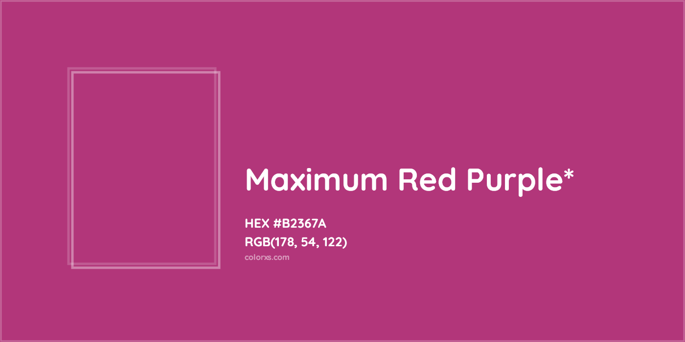 HEX #B2367A Color Name, Color Code, Palettes, Similar Paints, Images