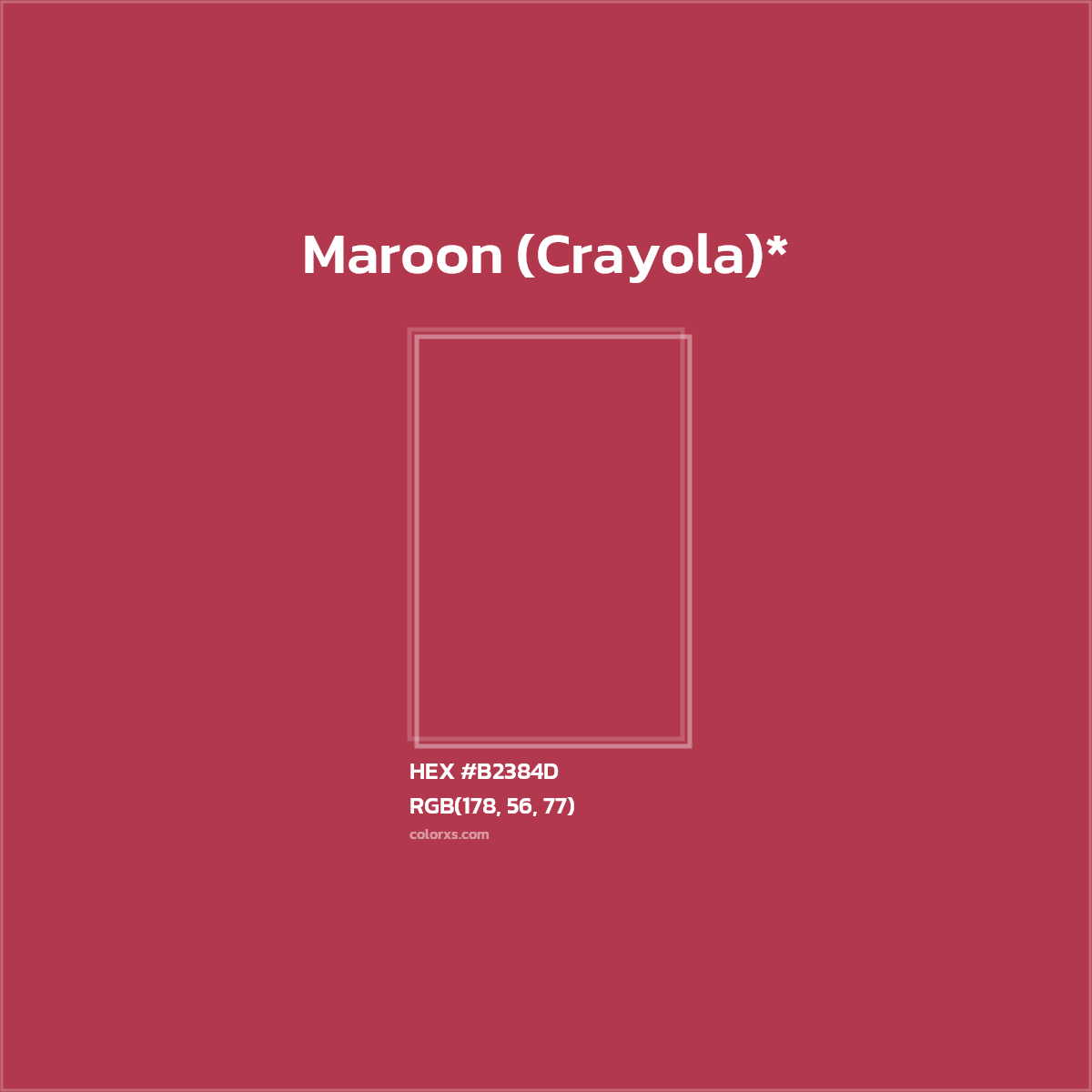 HEX #B2384D Color Name, Color Code, Palettes, Similar Paints, Images