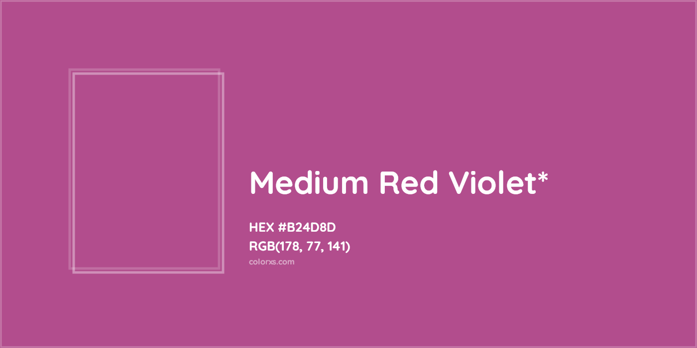 HEX #B24D8D Color Name, Color Code, Palettes, Similar Paints, Images
