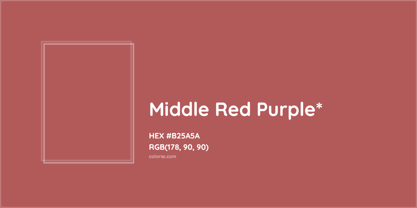 HEX #B25A5A Color Name, Color Code, Palettes, Similar Paints, Images