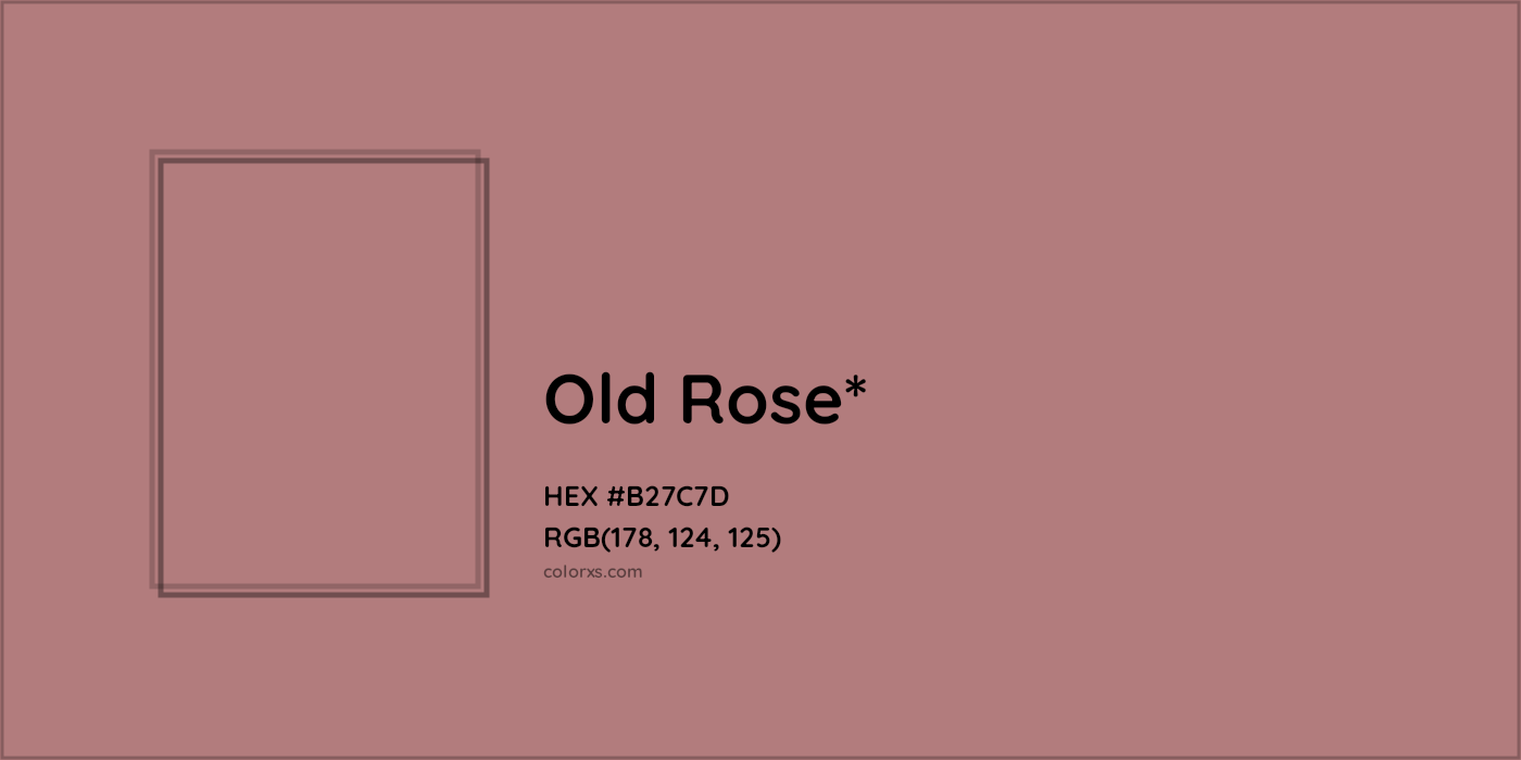 HEX #B27C7D Color Name, Color Code, Palettes, Similar Paints, Images