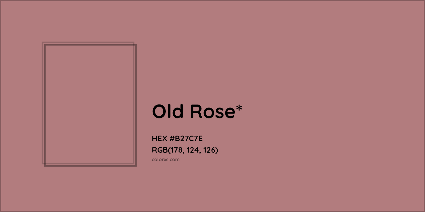 HEX #B27C7E Color Name, Color Code, Palettes, Similar Paints, Images