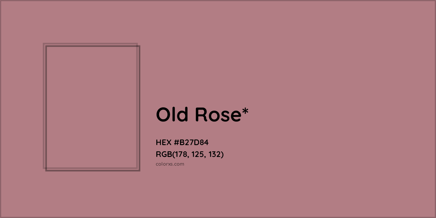 HEX #B27D84 Color Name, Color Code, Palettes, Similar Paints, Images