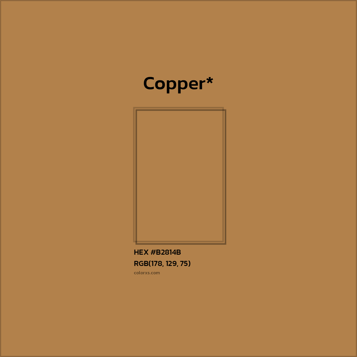 HEX #B2814B Color Name, Color Code, Palettes, Similar Paints, Images