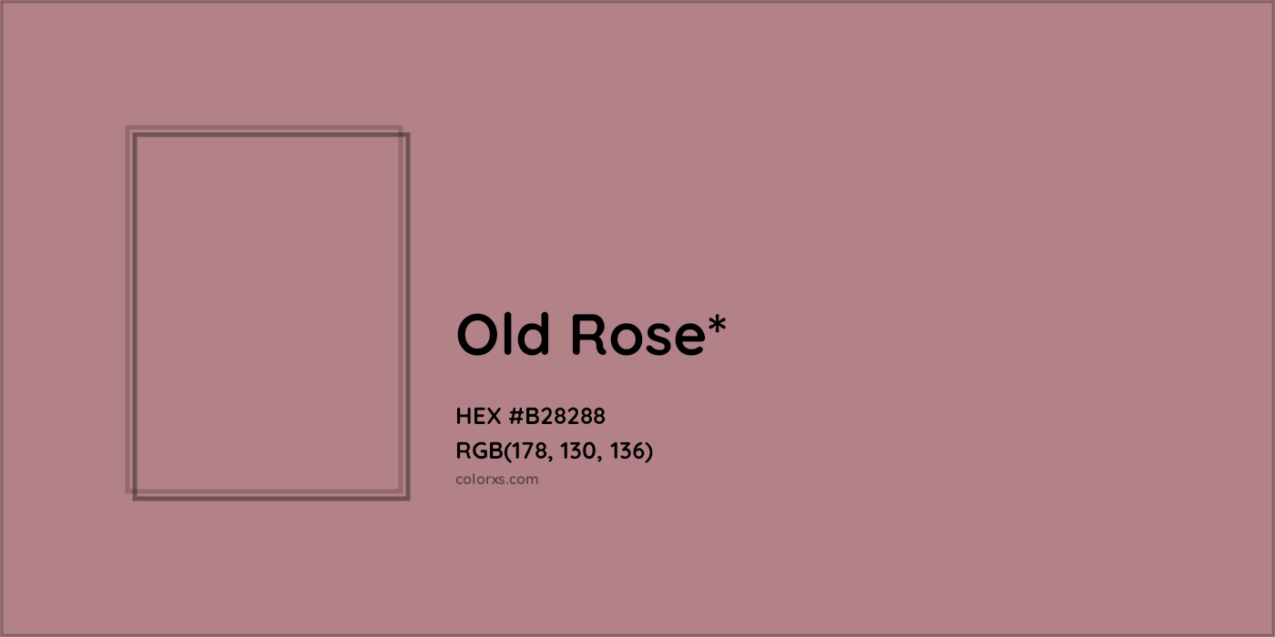 HEX #B28288 Color Name, Color Code, Palettes, Similar Paints, Images