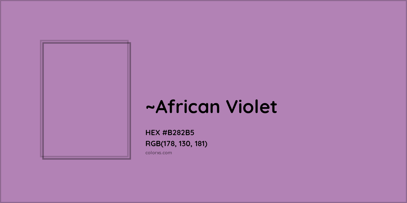 HEX #B282B5 Color Name, Color Code, Palettes, Similar Paints, Images
