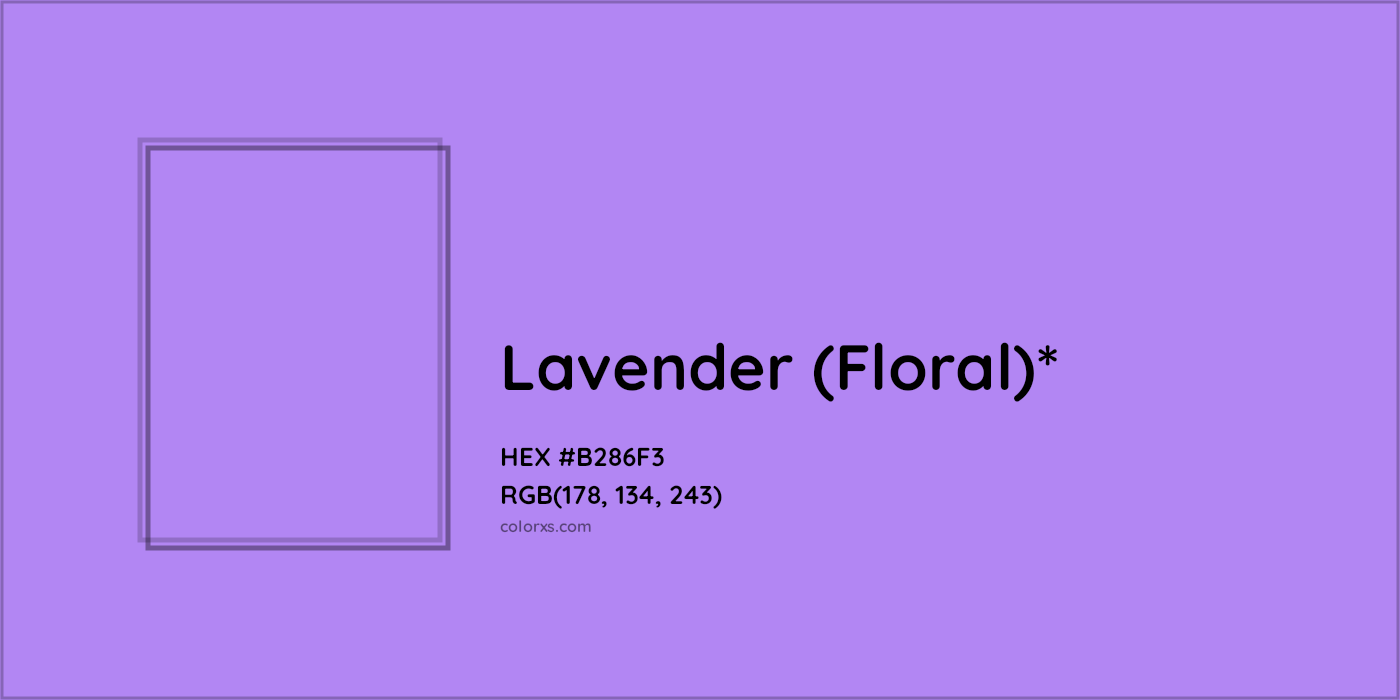 HEX #B286F3 Color Name, Color Code, Palettes, Similar Paints, Images