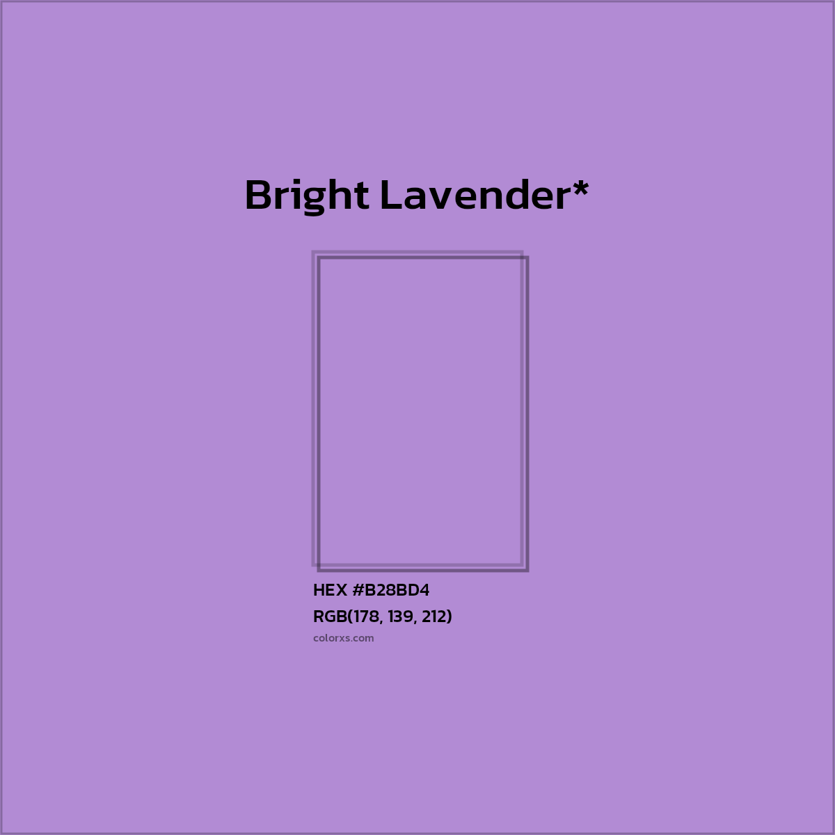 HEX #B28BD4 Color Name, Color Code, Palettes, Similar Paints, Images