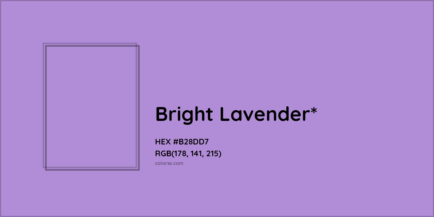 HEX #B28DD7 Color Name, Color Code, Palettes, Similar Paints, Images