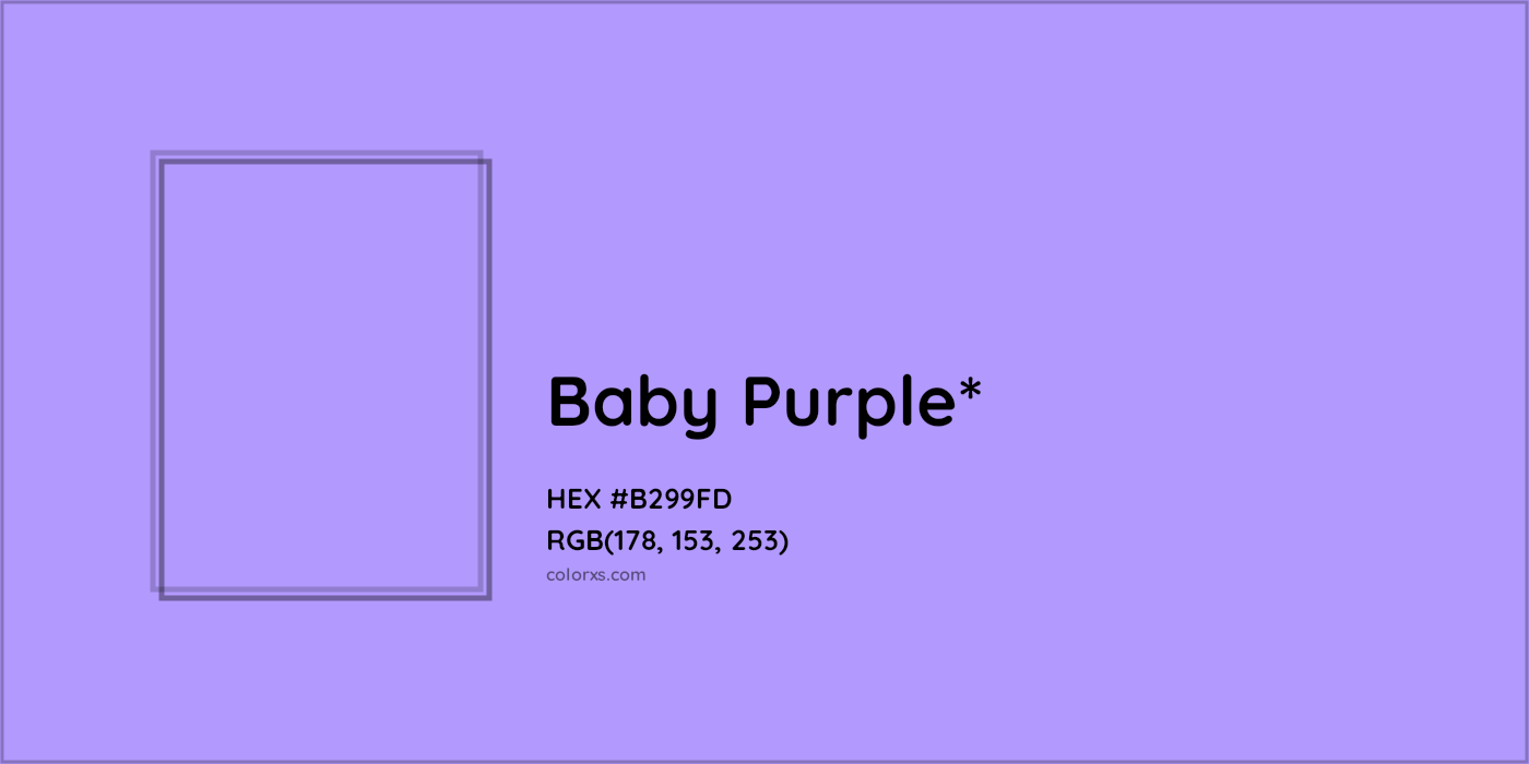 HEX #B299FD Color Name, Color Code, Palettes, Similar Paints, Images