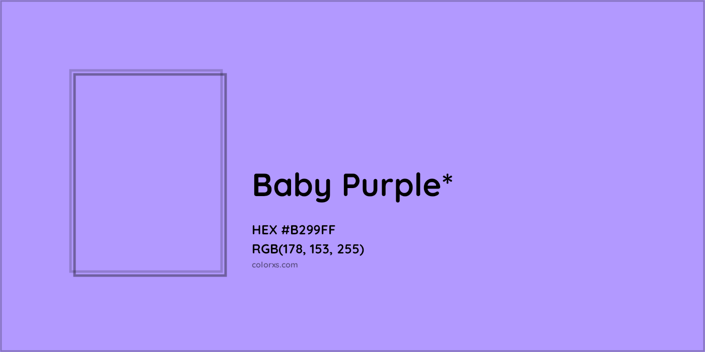 HEX #B299FF Color Name, Color Code, Palettes, Similar Paints, Images