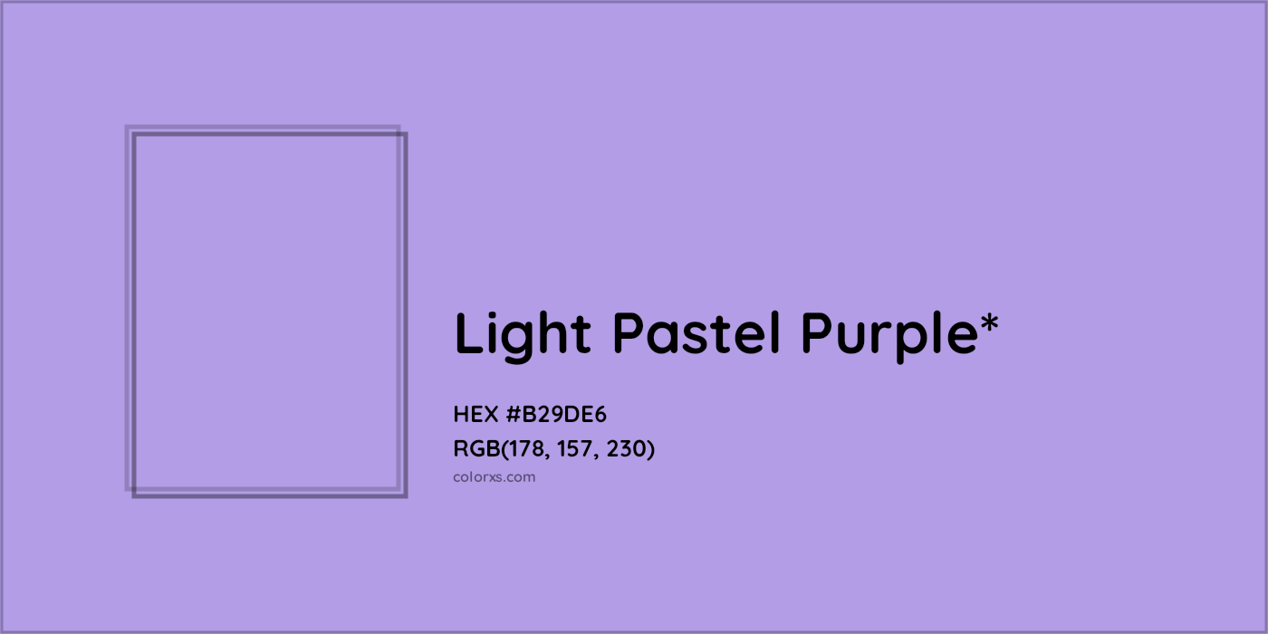 HEX #B29DE6 Color Name, Color Code, Palettes, Similar Paints, Images