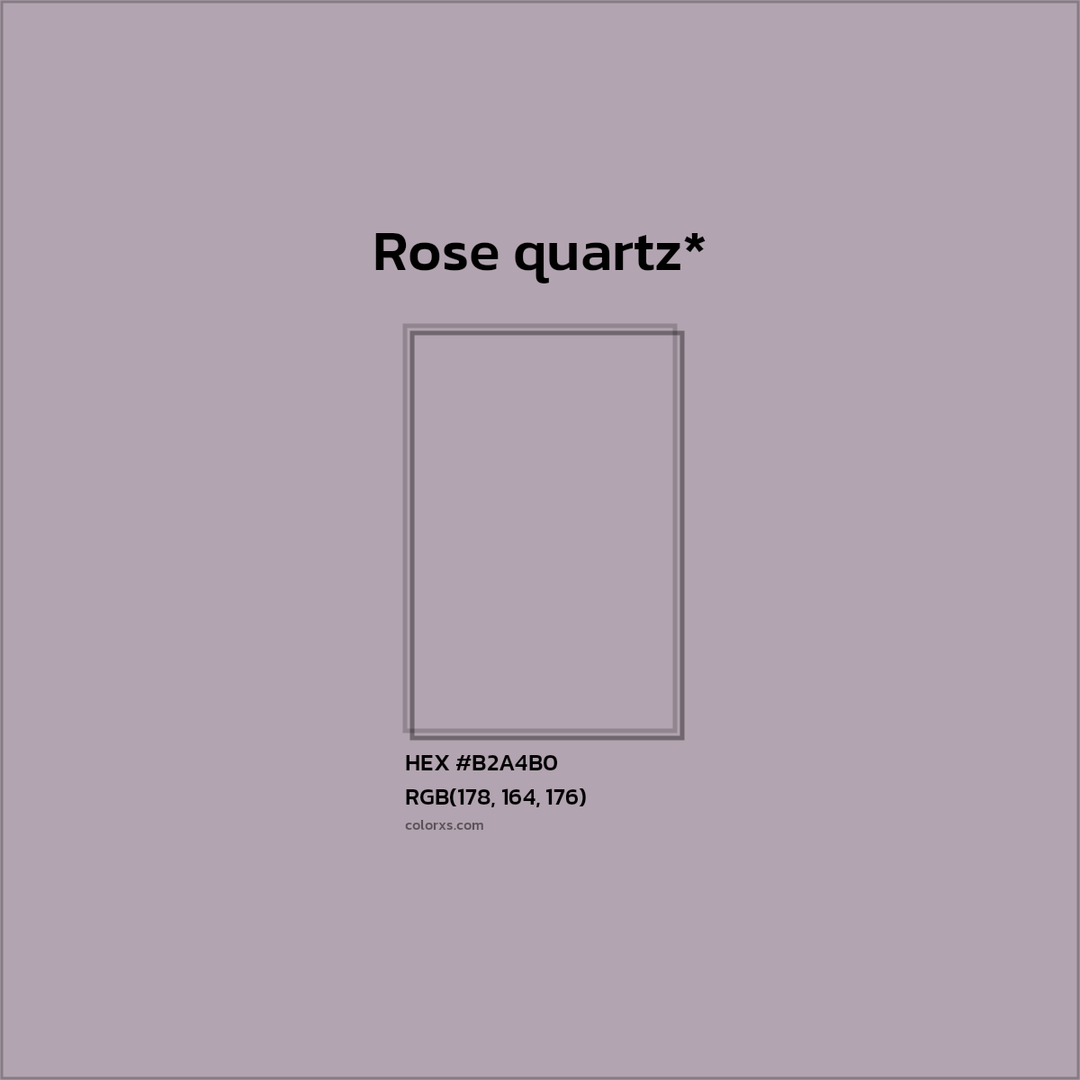 HEX #B2A4B0 Color Name, Color Code, Palettes, Similar Paints, Images