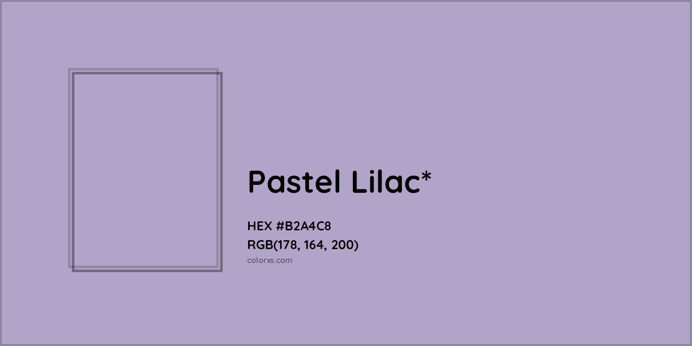 HEX #B2A4C8 Color Name, Color Code, Palettes, Similar Paints, Images