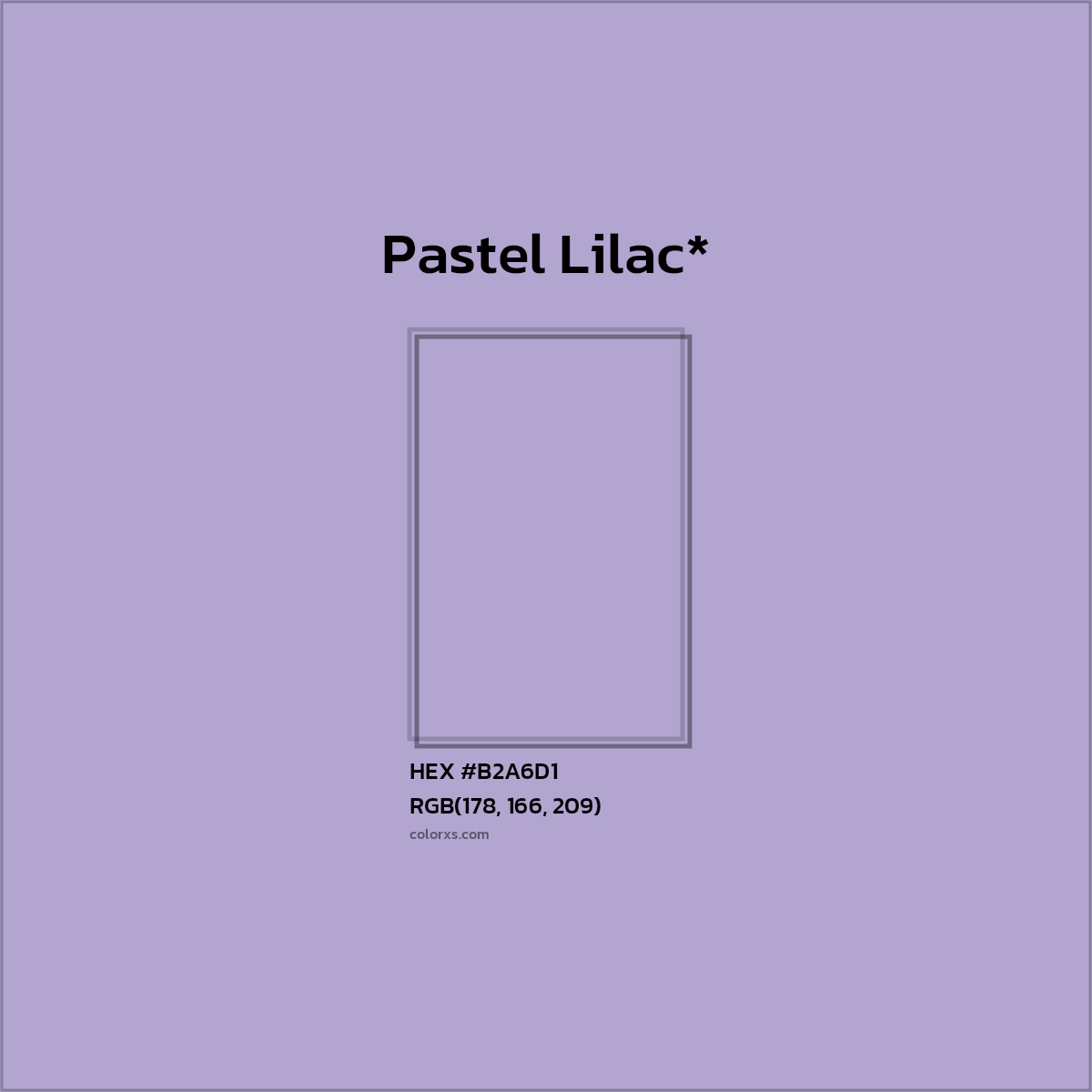 HEX #B2A6D1 Color Name, Color Code, Palettes, Similar Paints, Images