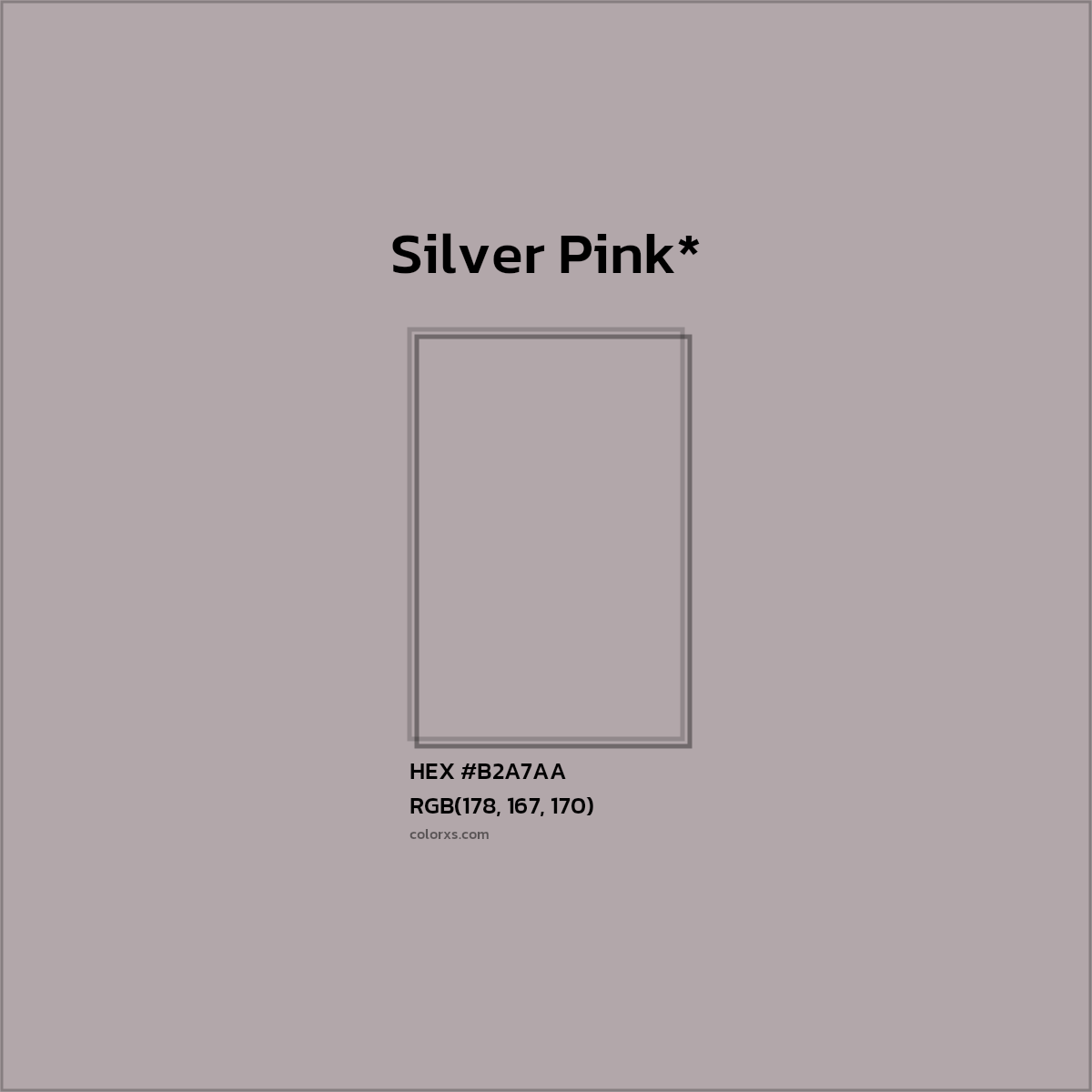 HEX #B2A7AA Color Name, Color Code, Palettes, Similar Paints, Images