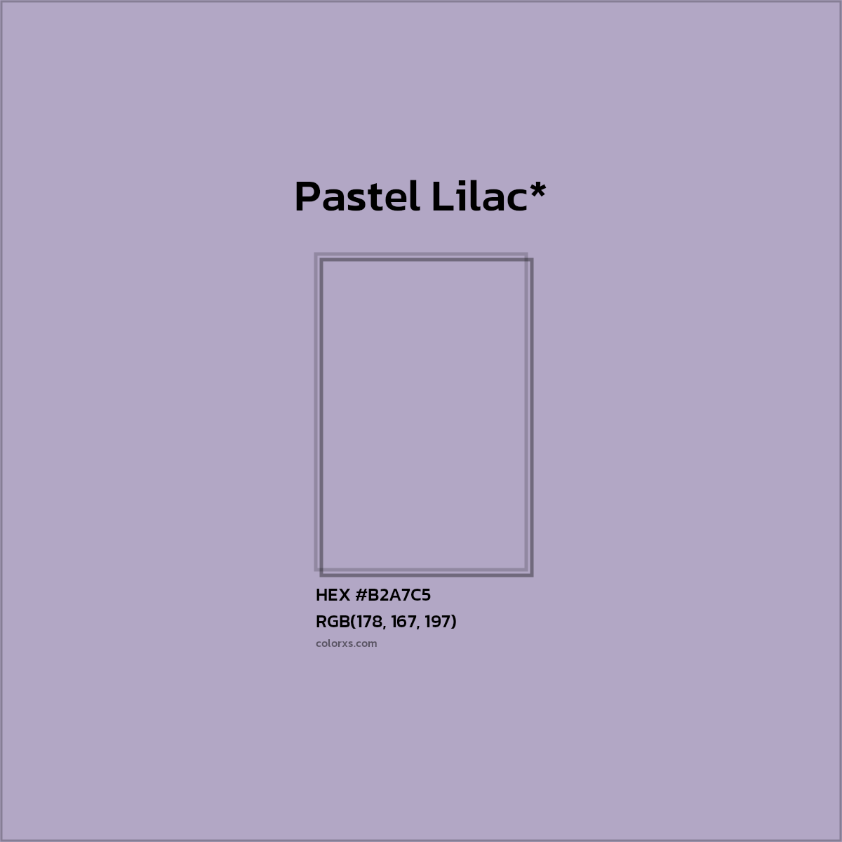 HEX #B2A7C5 Color Name, Color Code, Palettes, Similar Paints, Images