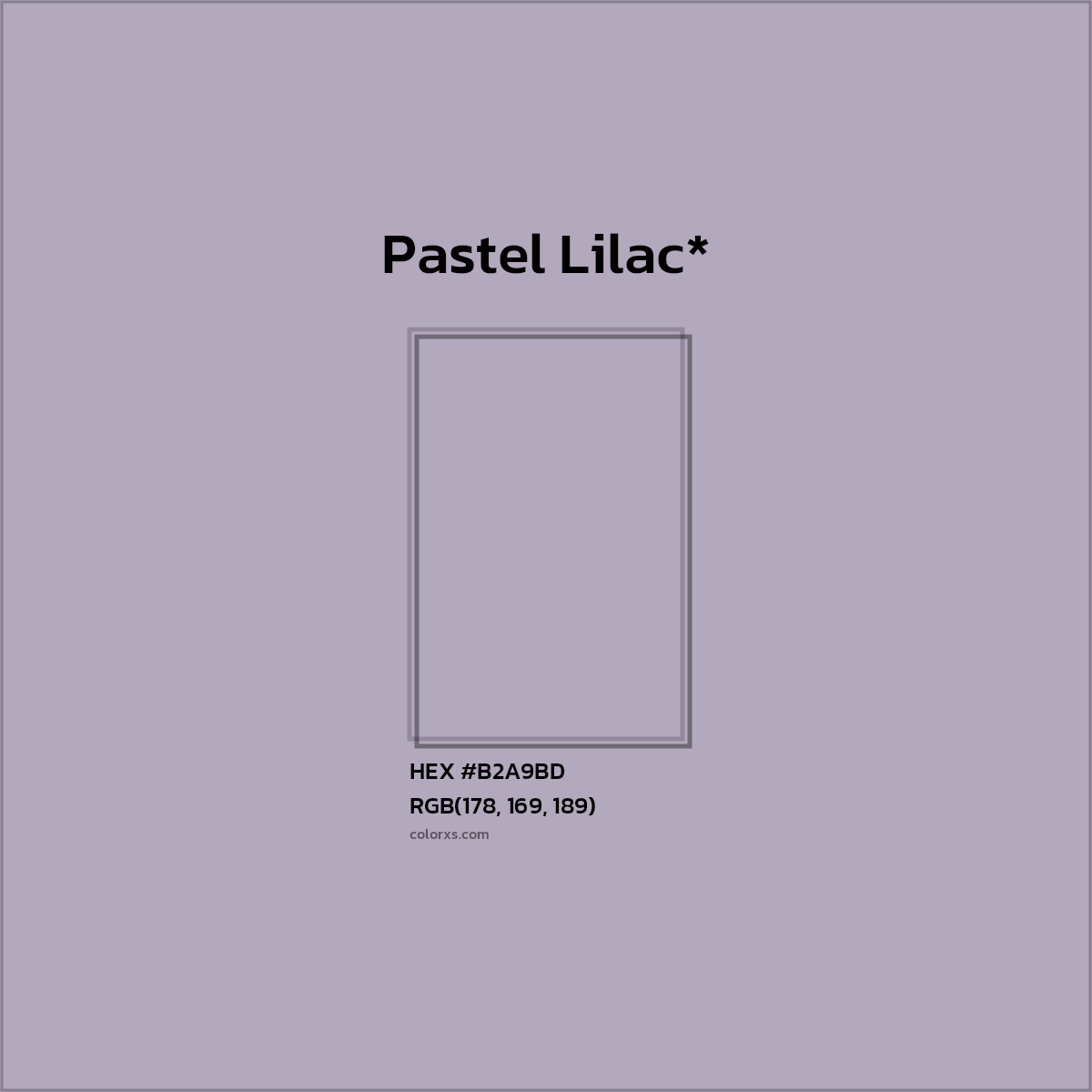 HEX #B2A9BD Color Name, Color Code, Palettes, Similar Paints, Images