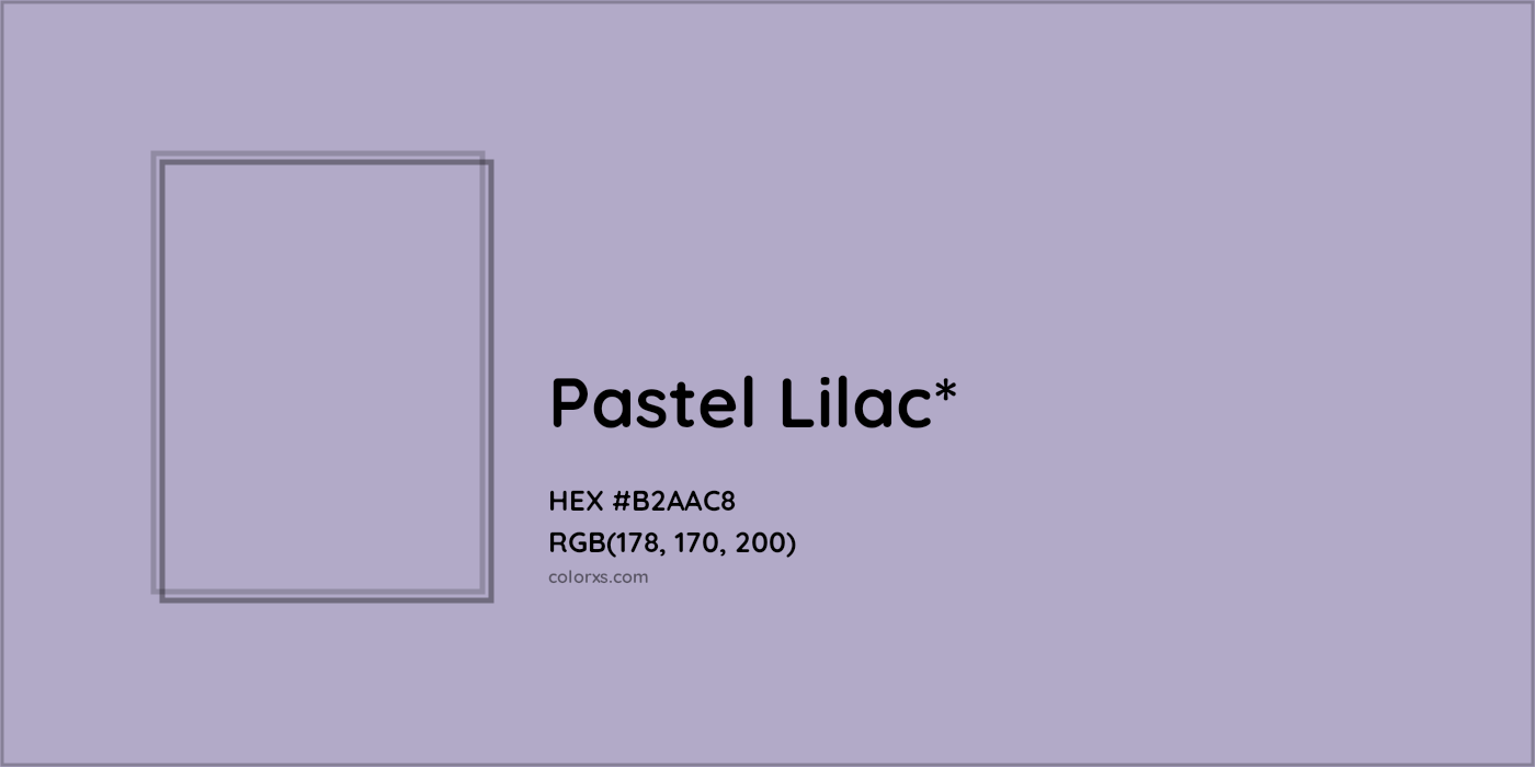 HEX #B2AAC8 Color Name, Color Code, Palettes, Similar Paints, Images