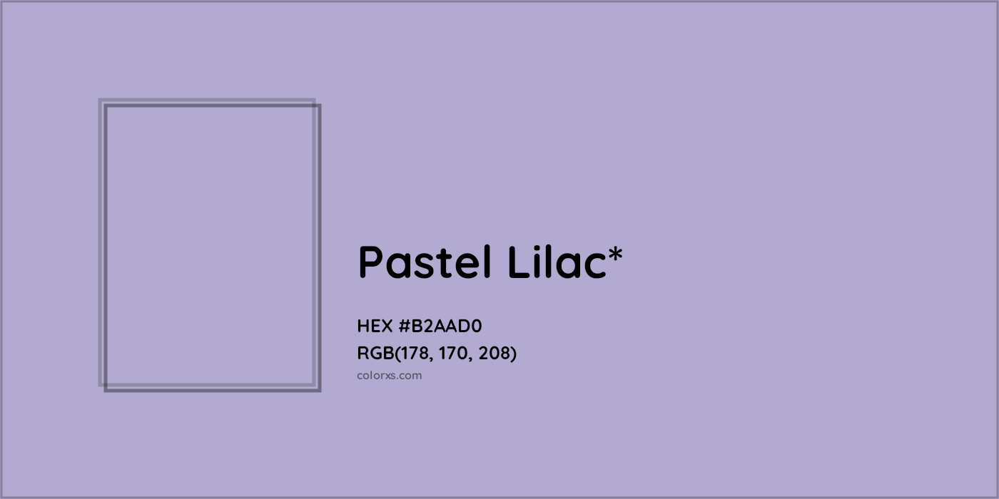 HEX #B2AAD0 Color Name, Color Code, Palettes, Similar Paints, Images
