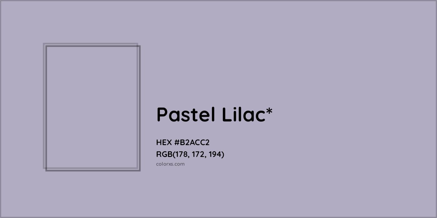 HEX #B2ACC2 Color Name, Color Code, Palettes, Similar Paints, Images