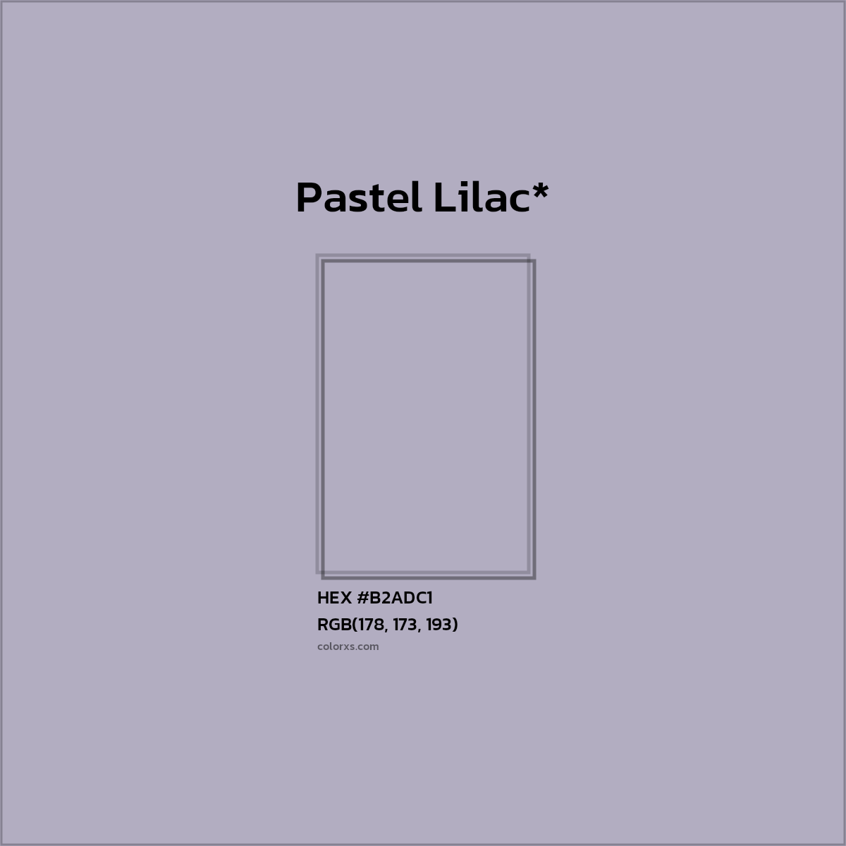 HEX #B2ADC1 Color Name, Color Code, Palettes, Similar Paints, Images