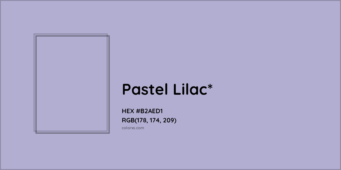 HEX #B2AED1 Color Name, Color Code, Palettes, Similar Paints, Images