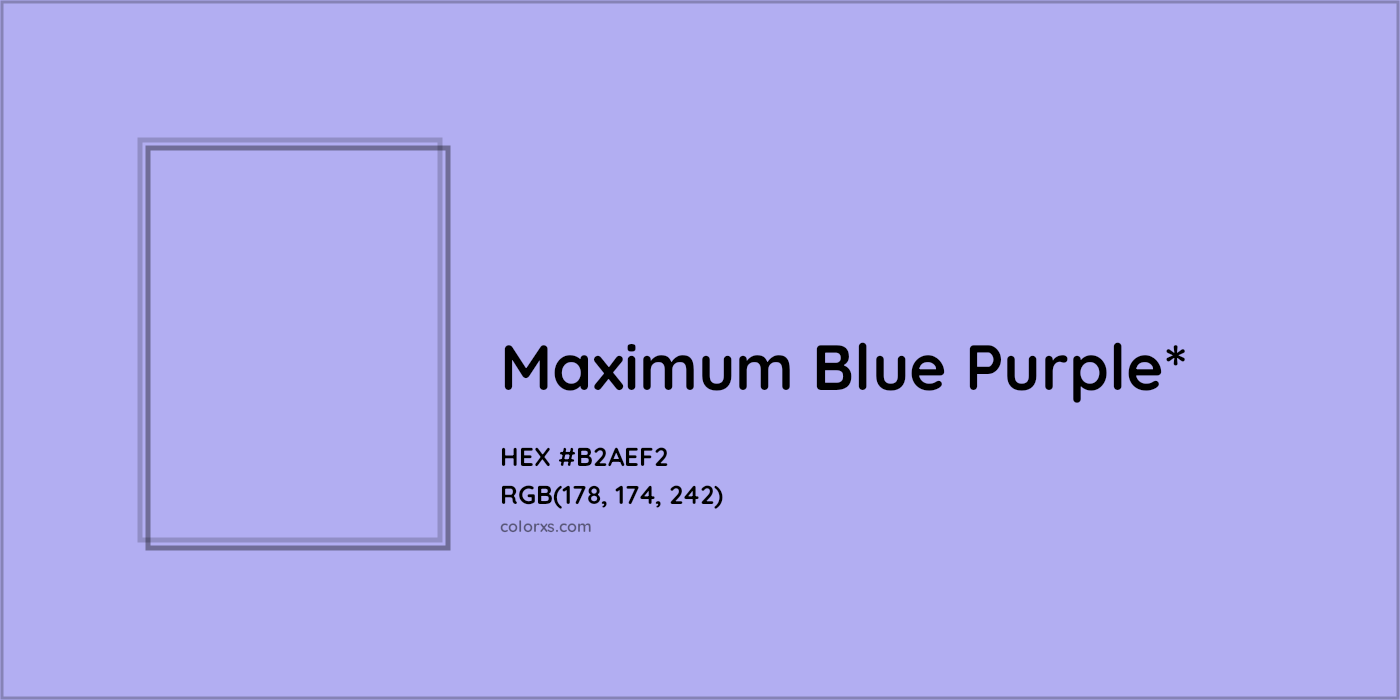 HEX #B2AEF2 Color Name, Color Code, Palettes, Similar Paints, Images