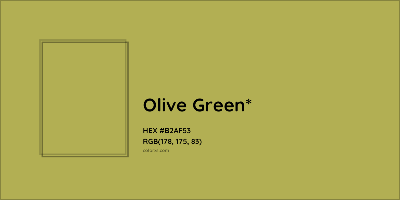 HEX #B2AF53 Color Name, Color Code, Palettes, Similar Paints, Images