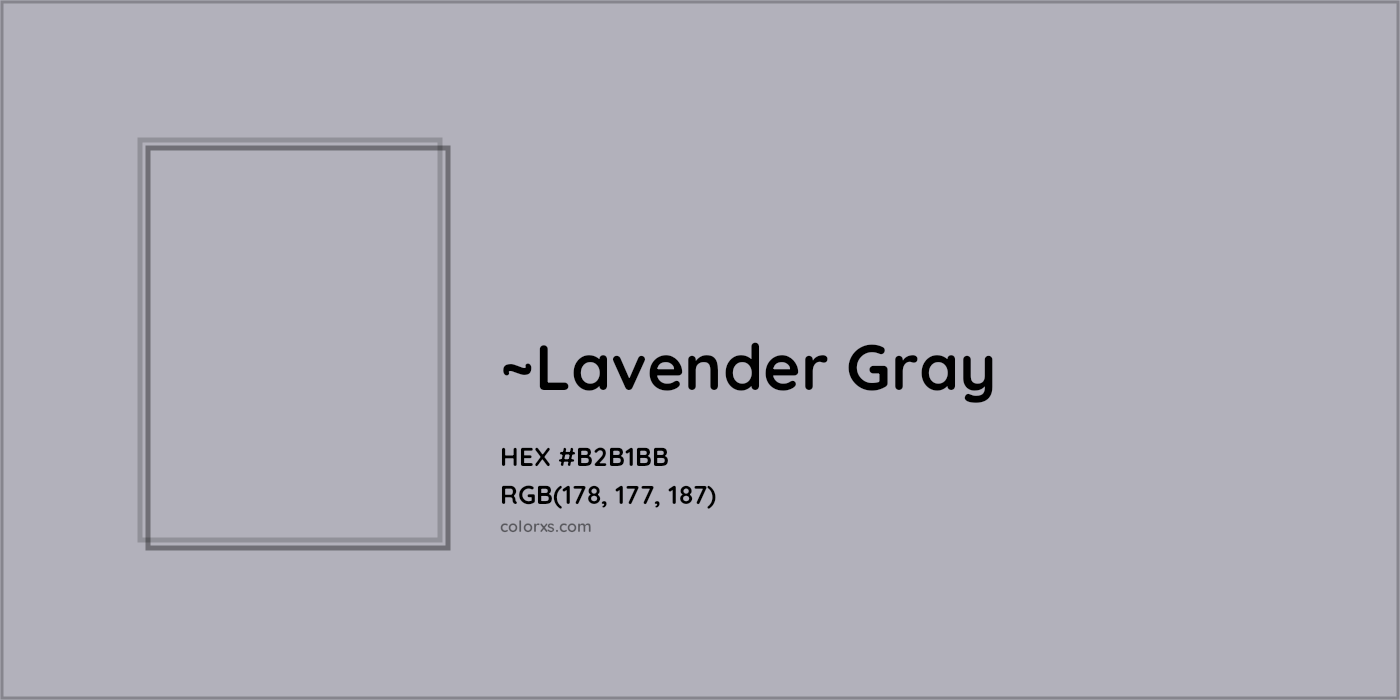 HEX #B2B1BB Color Name, Color Code, Palettes, Similar Paints, Images