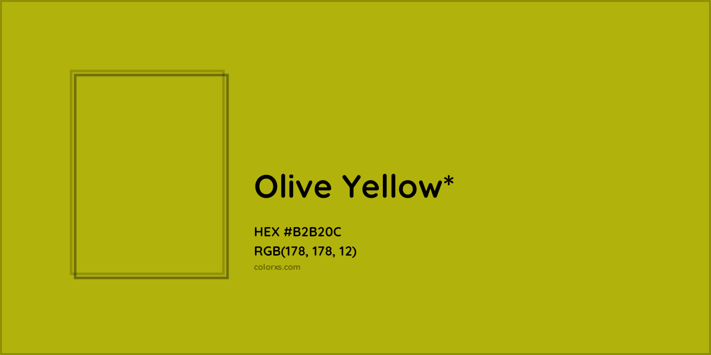 HEX #B2B20C Color Name, Color Code, Palettes, Similar Paints, Images