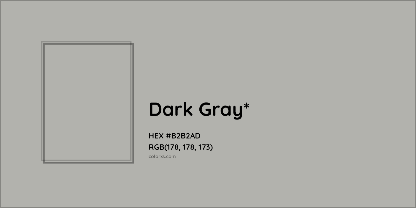 HEX #B2B2AD Color Name, Color Code, Palettes, Similar Paints, Images