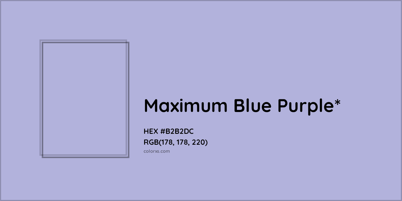 HEX #B2B2DC Color Name, Color Code, Palettes, Similar Paints, Images