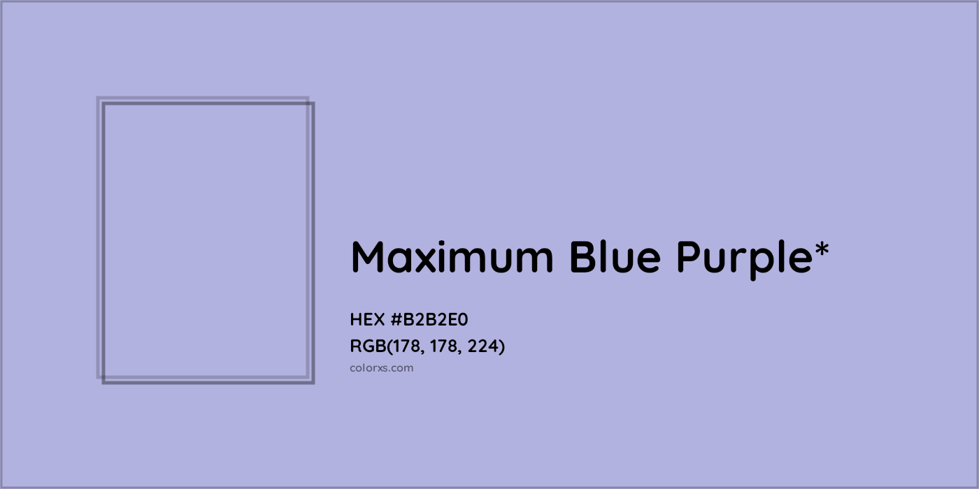 HEX #B2B2E0 Color Name, Color Code, Palettes, Similar Paints, Images